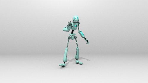 Robot simple 1 V.2 (rigged)