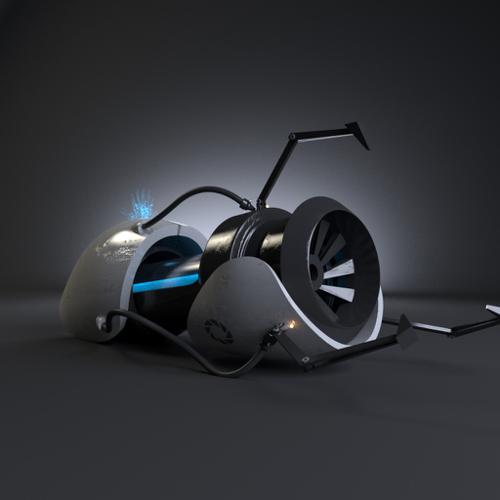 Portal Gun + light streak [rigged]