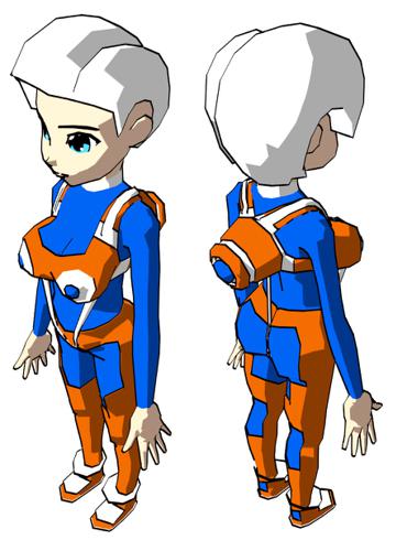 Anime Style Mech Suit (Low Poly)