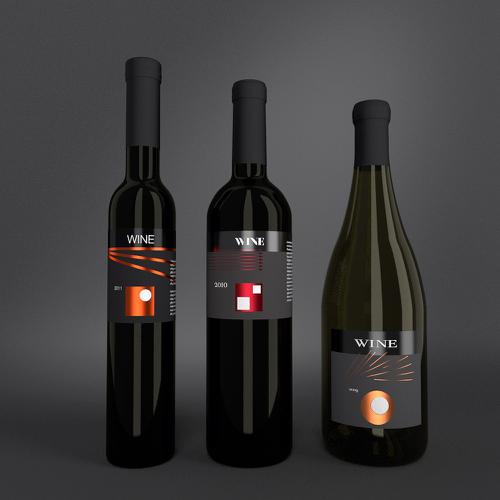 wine bottle setup
