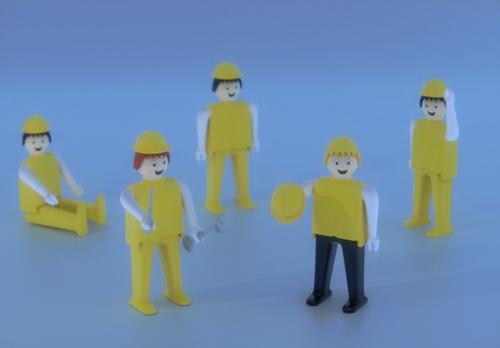 Toy construction crew