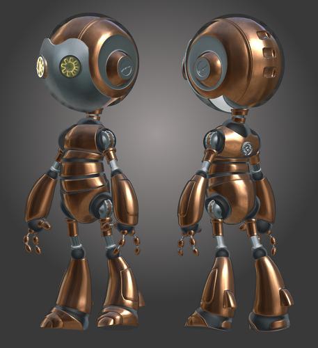 Atom Robot V.2.0 Copper & Aluminium