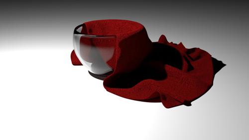 Glass and cloth