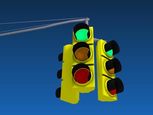 Traffic Light LowPoly