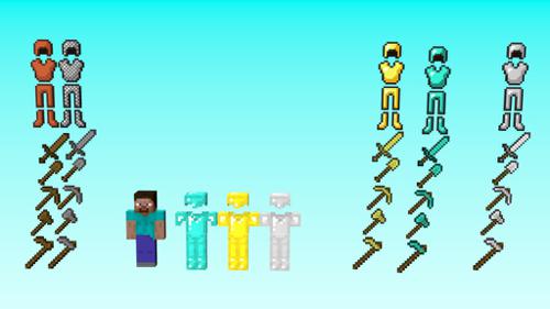 Minecraft Armour and weapons