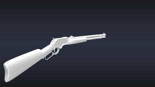1883 Rifle ( Henry Repeating Arms) Low poly