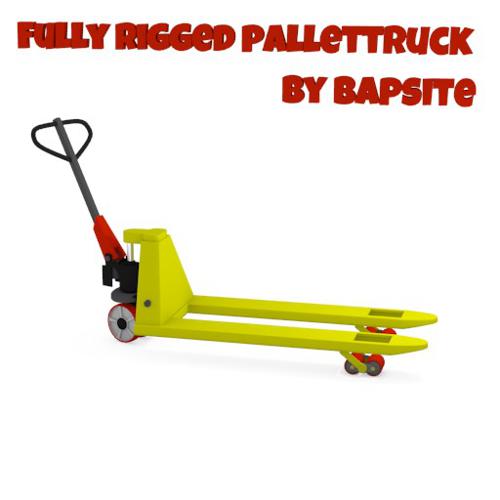 Fully rigged pallettruck