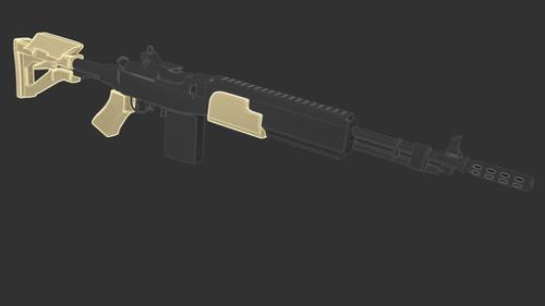 M14 EBR mod 1 w/magpul stock