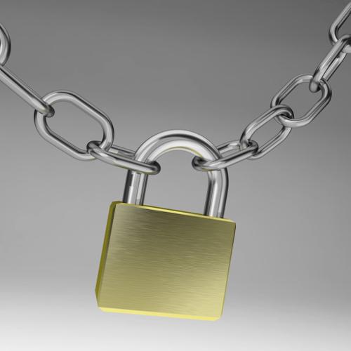Lock and chains