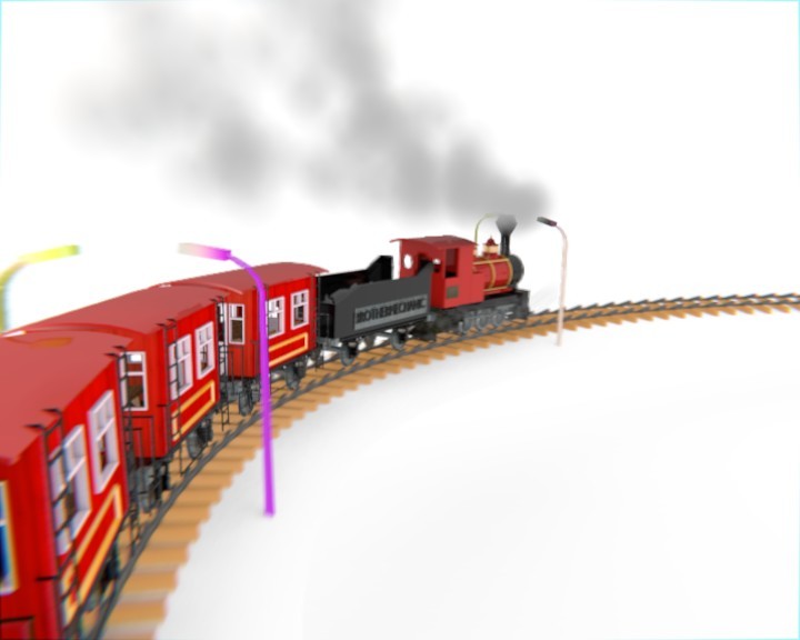 Toy train simulation