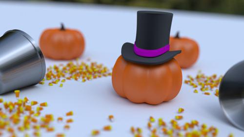 Pumpkin and Top Hat