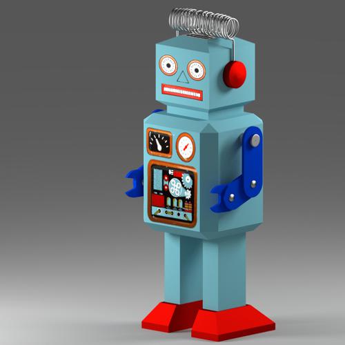 Radar Robot Tin Toy