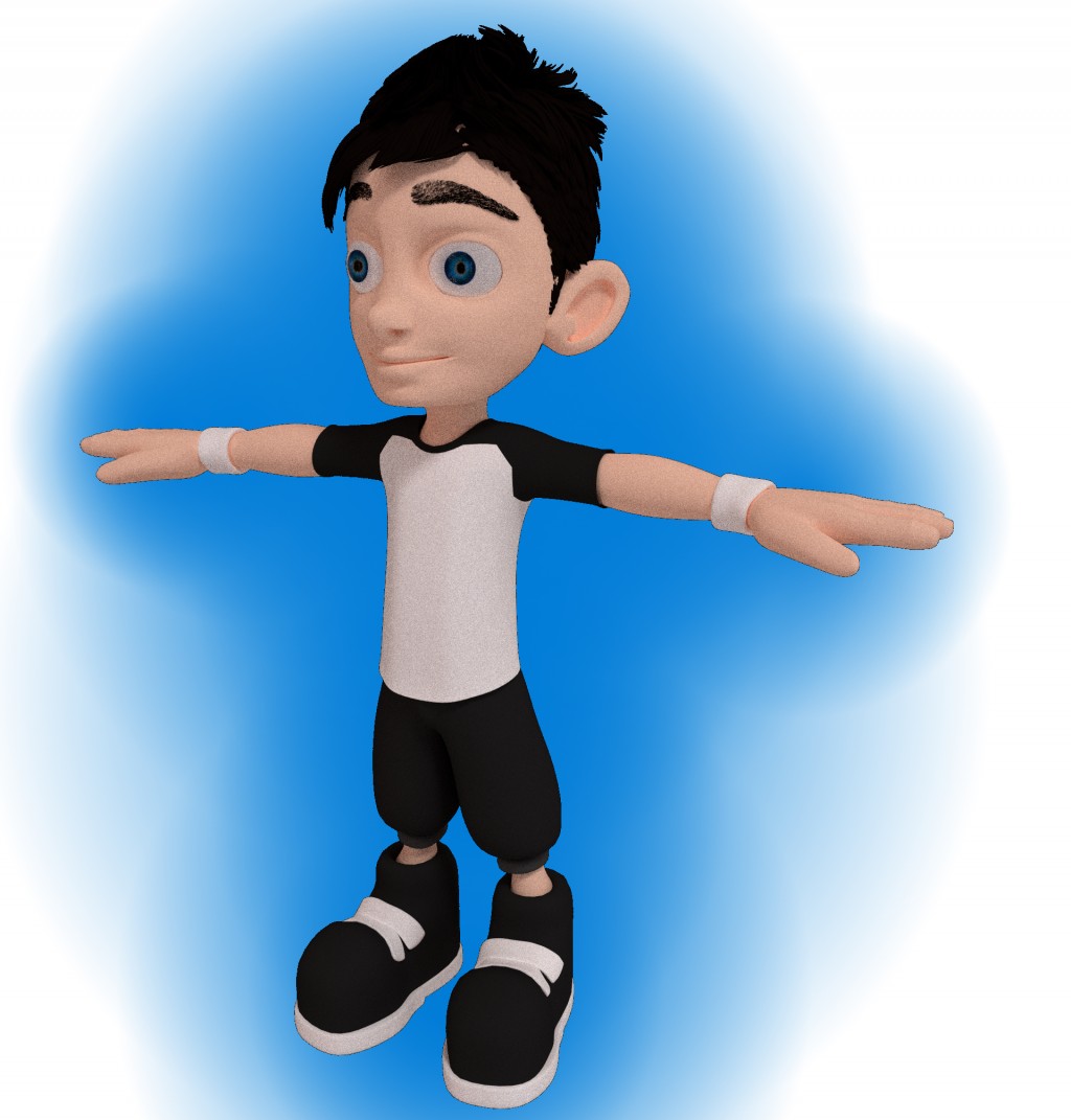 Cartoon teen Boy