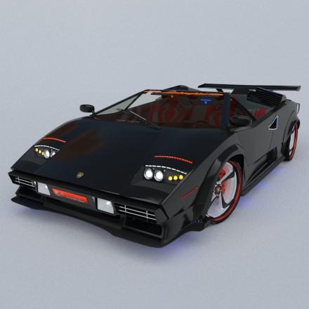 Lamborghini Countach Roadster Conzept
