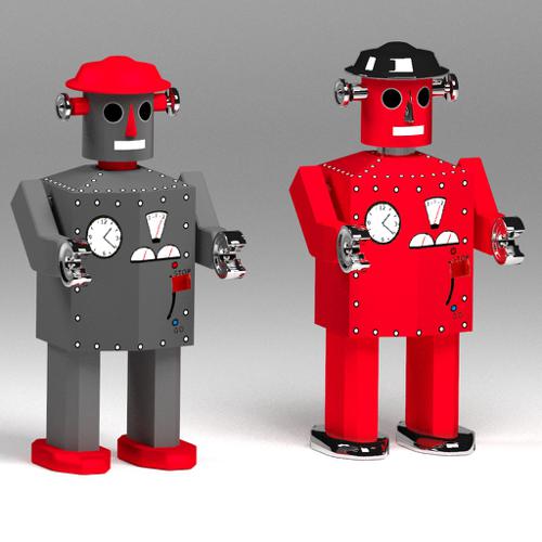 Atomic Robot Man Tin Toy
