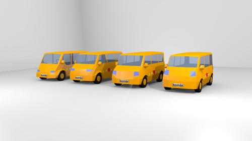 van (low poly) with shape keys