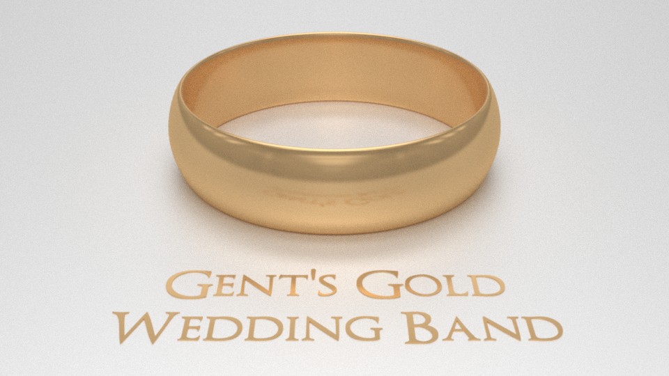 Gent's Gold Wedding Band