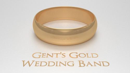 Gent's Gold Wedding Band
