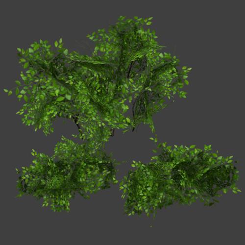 Low Poly Bushes