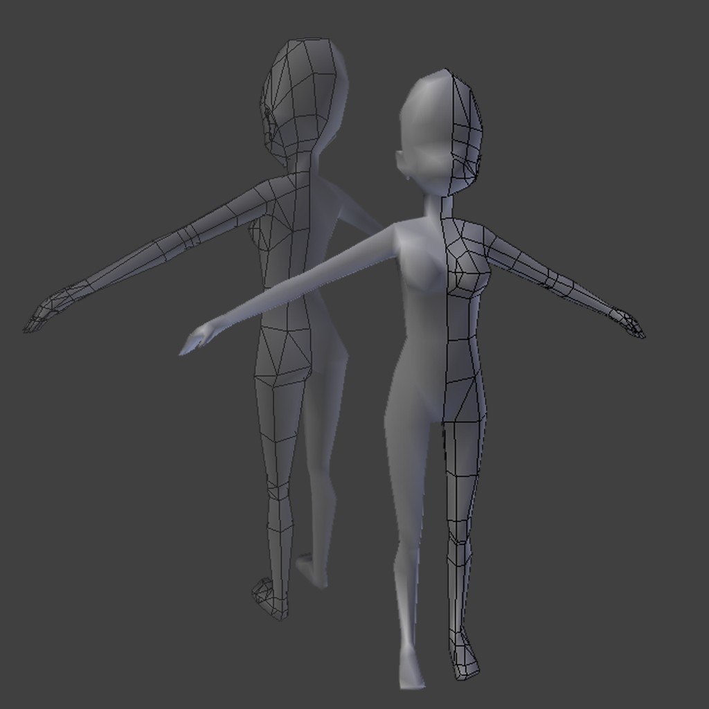 lowpoly Female base