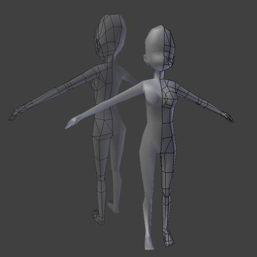 lowpoly Female base