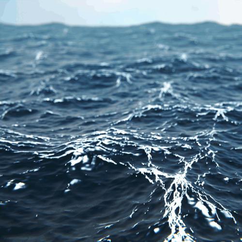 Ocean with foam