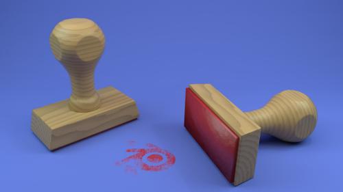 Simple rubber stamp