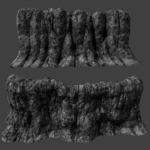 3 Low Poly Cliffs