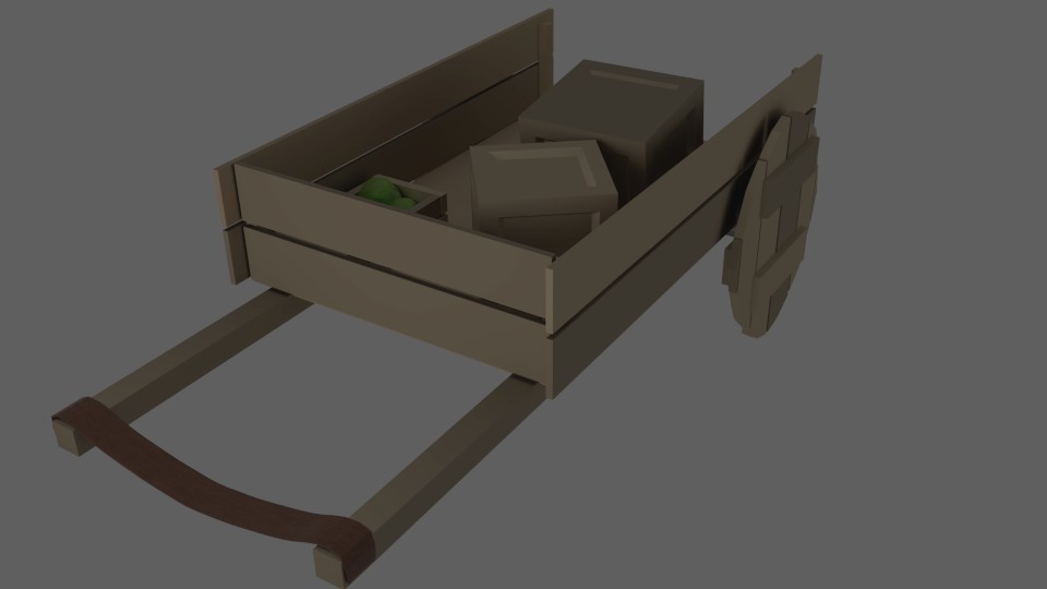 Cartoon Medieval Cart