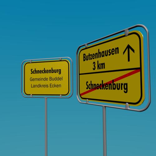 German town sign (Ortsschild)