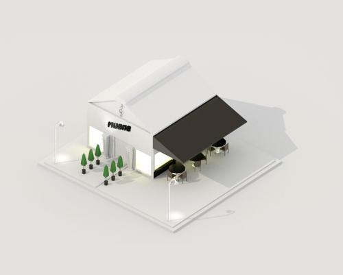 Low poly Cafe