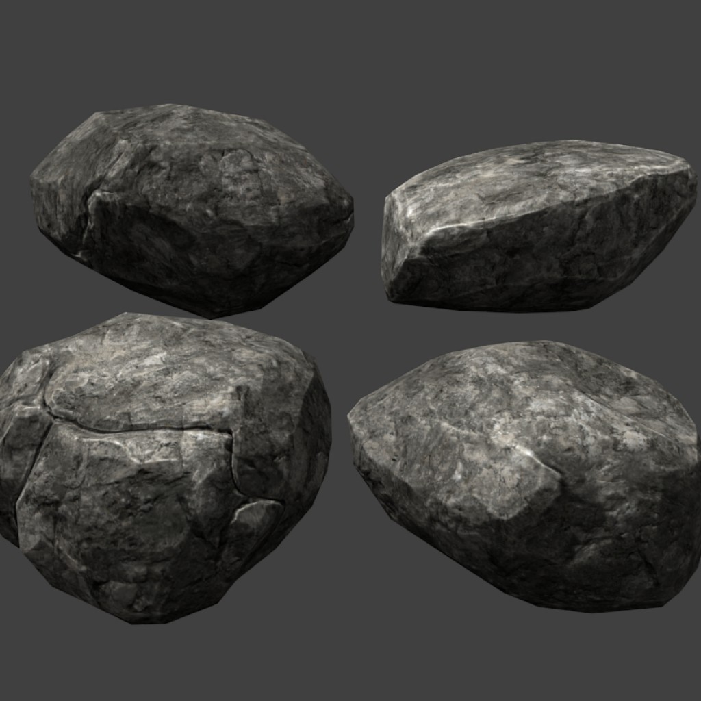 Low Poly Rocks #2
