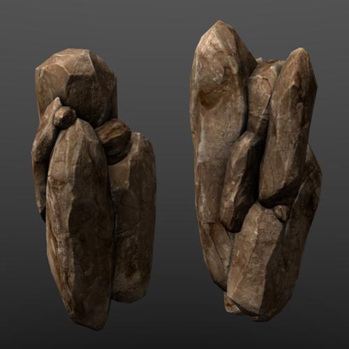 Low Poly Rock Formation