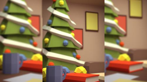 BLENDER Timelapse: Christmas scene!