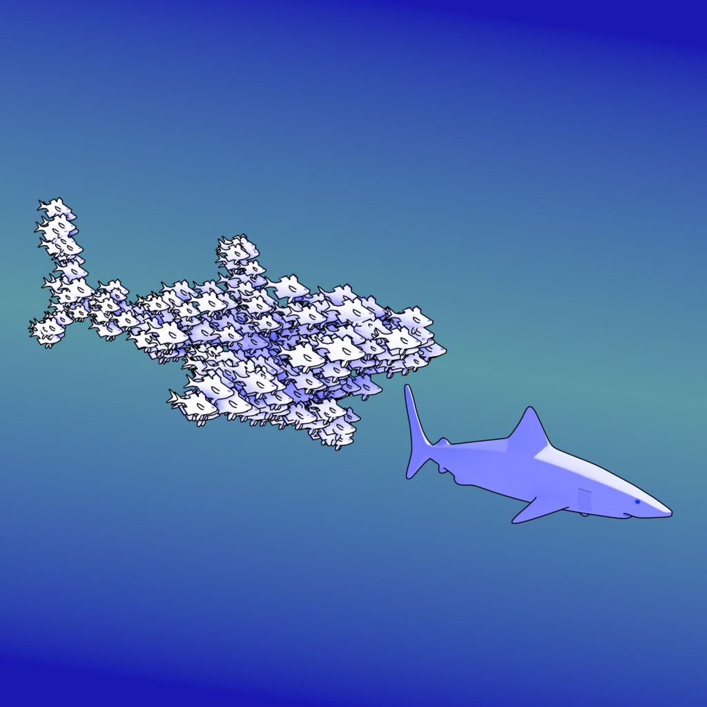 Shark with Particle System