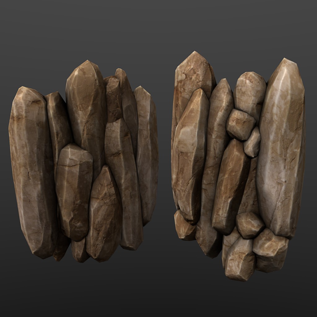 Low Poly Rock Formation #2