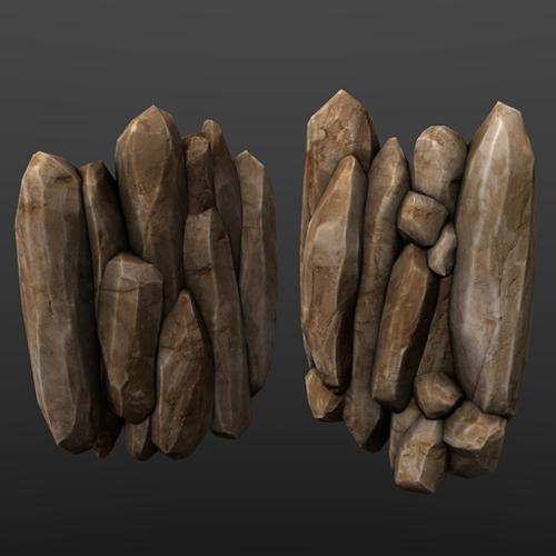 Low Poly Rock Formation #2