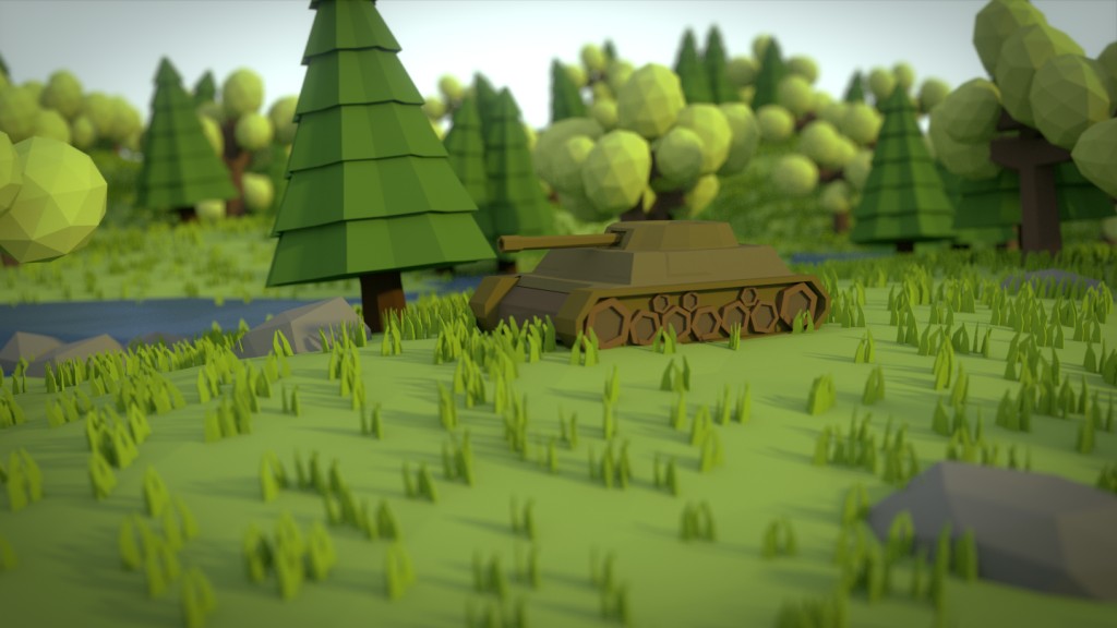 BLENDER Timelapse:  World of Tanks