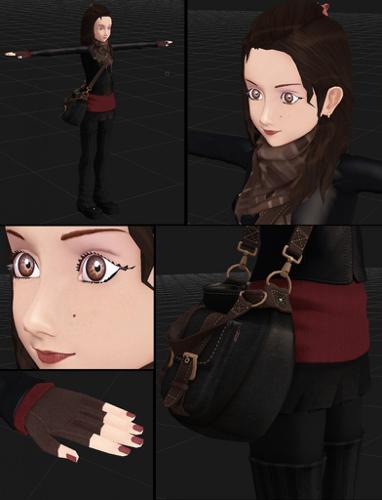 Illumina - Blender Game Engine Low Poly Girl