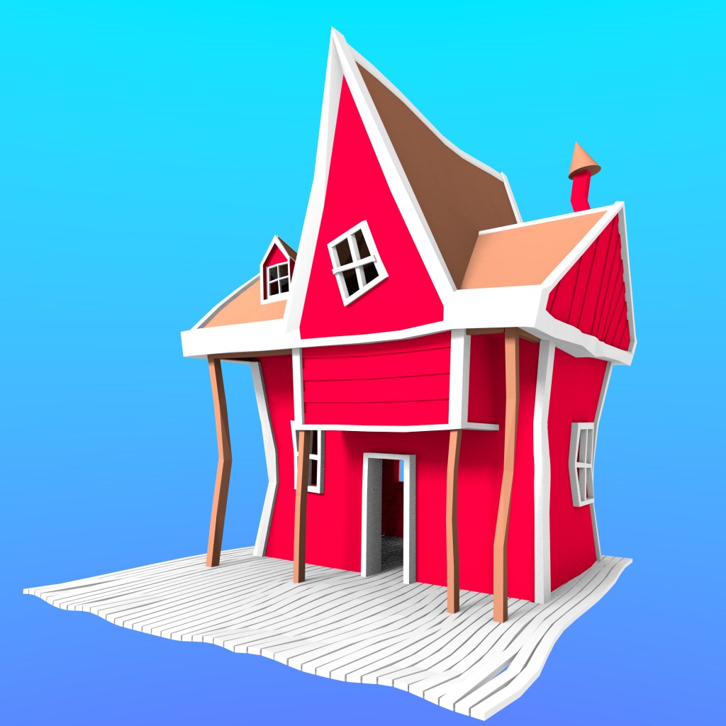 cartoon house
