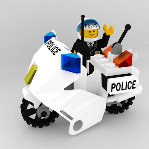 Lego Police Motorbike