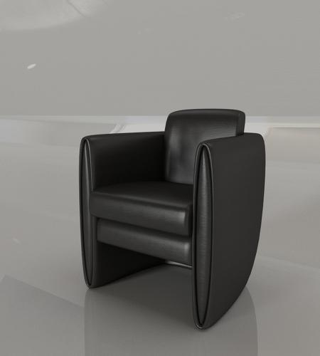Armchair-black-leather