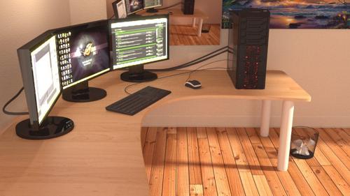 Computer work area