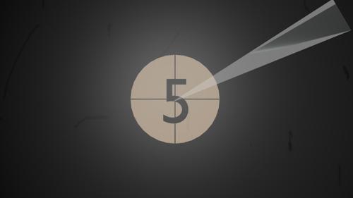 Old projector intro animation