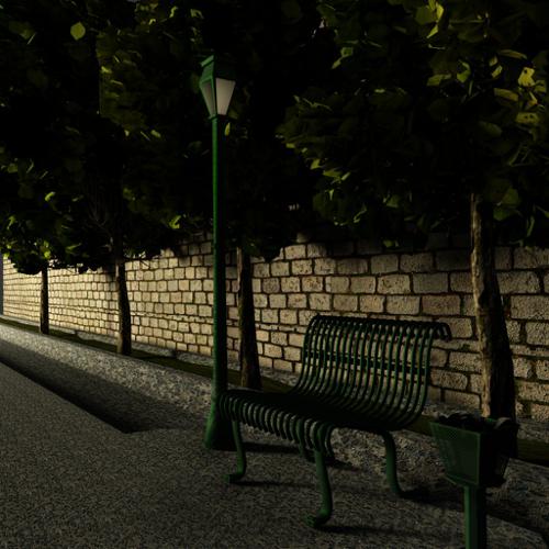 Jogging Trail Bench