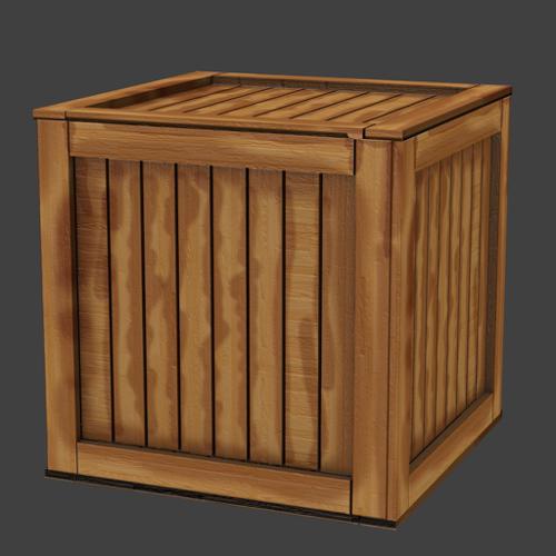 Low poly Crate