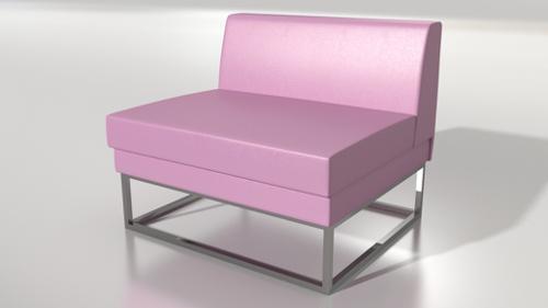 Armchair-without side-different legs