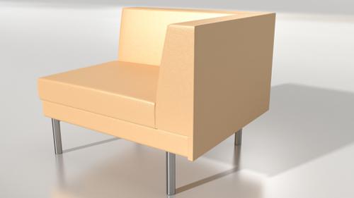 Armchair- double sided- different legs