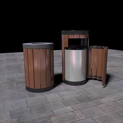 trash bins (2x)