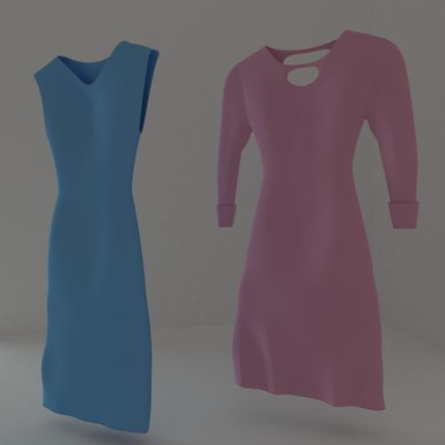 women's dresses on hangers (not included)